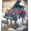 Beautiful Piano Picture Sublimated on Aluminum. 8" x 10" Perfect for Framing