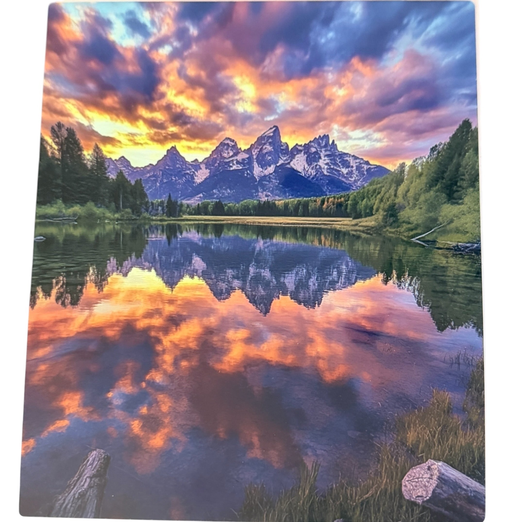 Gorgeous Landscape Design on Aluminum. 8" x 10" Perfect for Framing