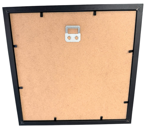 8" Shadow Box of Layered Cardstock Rose.  White or Black Frame