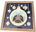 Christmas Shadow Box with Nativity. 9" x 9". Choice of Frame
