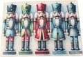 Christmas Nutcracker Theme Tempered Glass Cutting Board. 11" x 8"