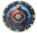 Christmas Ornament Tempered Glass Cutting Board and Home Decor. 8"