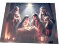 New Beautiful Christmas Nativity Scene Printed on Aluminum.