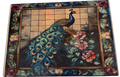 New Beautiful Peacock Theme Tempered Glass Cutting Board and Home Decor. 11" x 8"