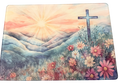 New Faith Inspired Tempered Glass Cutting Board. 11" x 8"