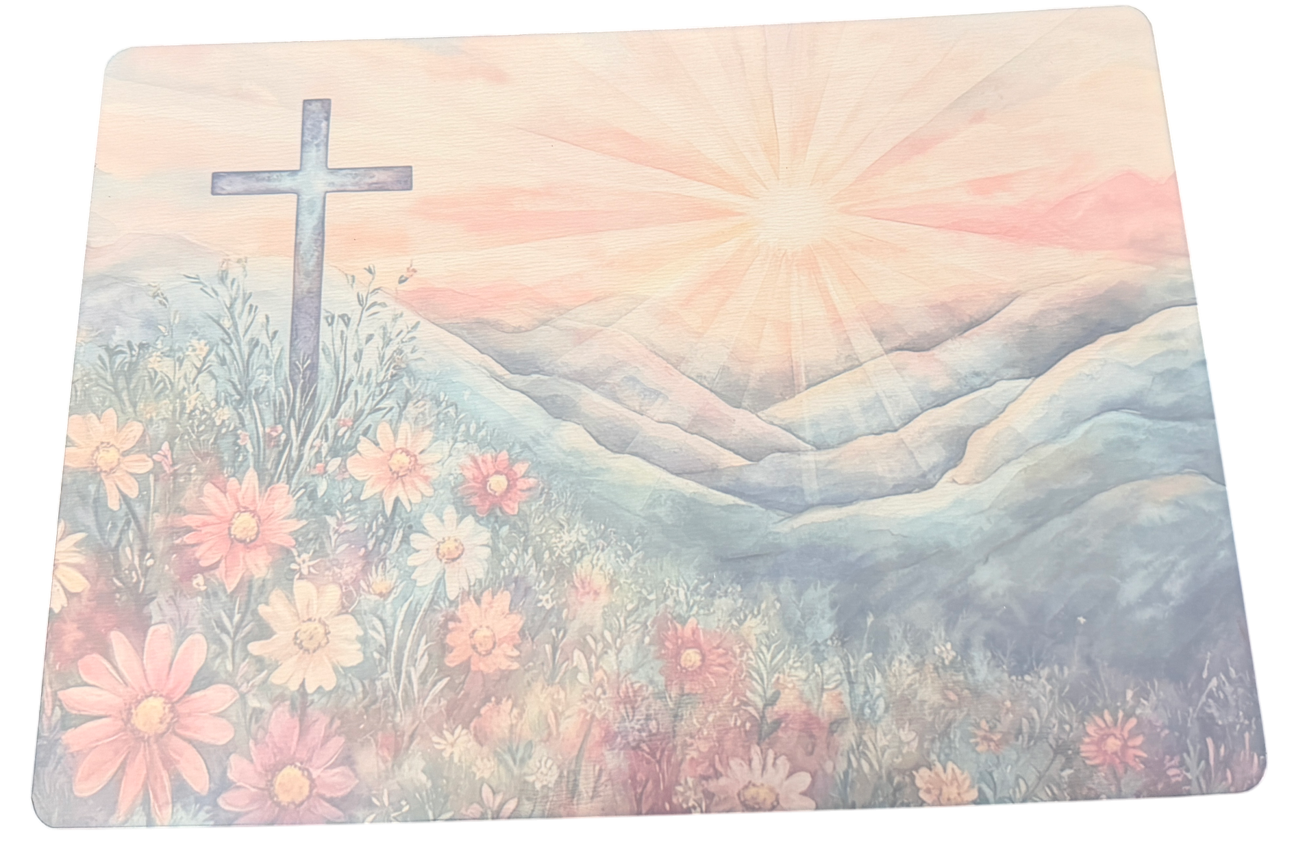 New Faith Inspired Tempered Glass Cutting Board. 11" x 8"