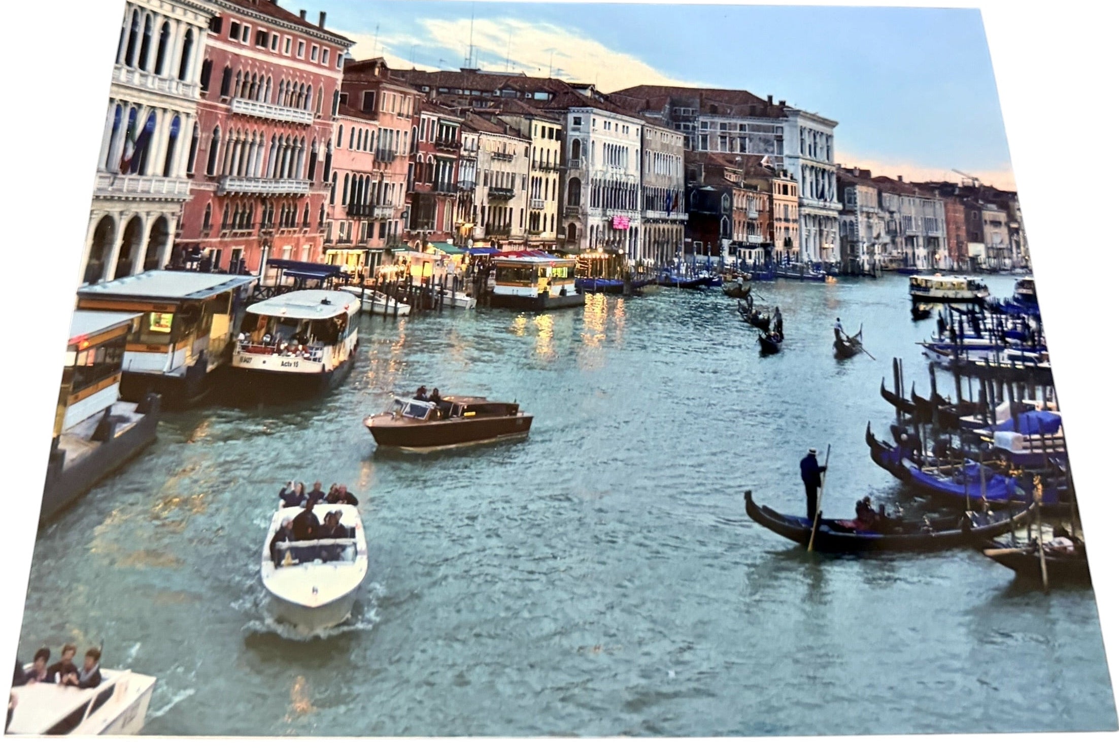New Venice Canal Scene Printed on Aluminum. 8" x 10" Ready to Frame