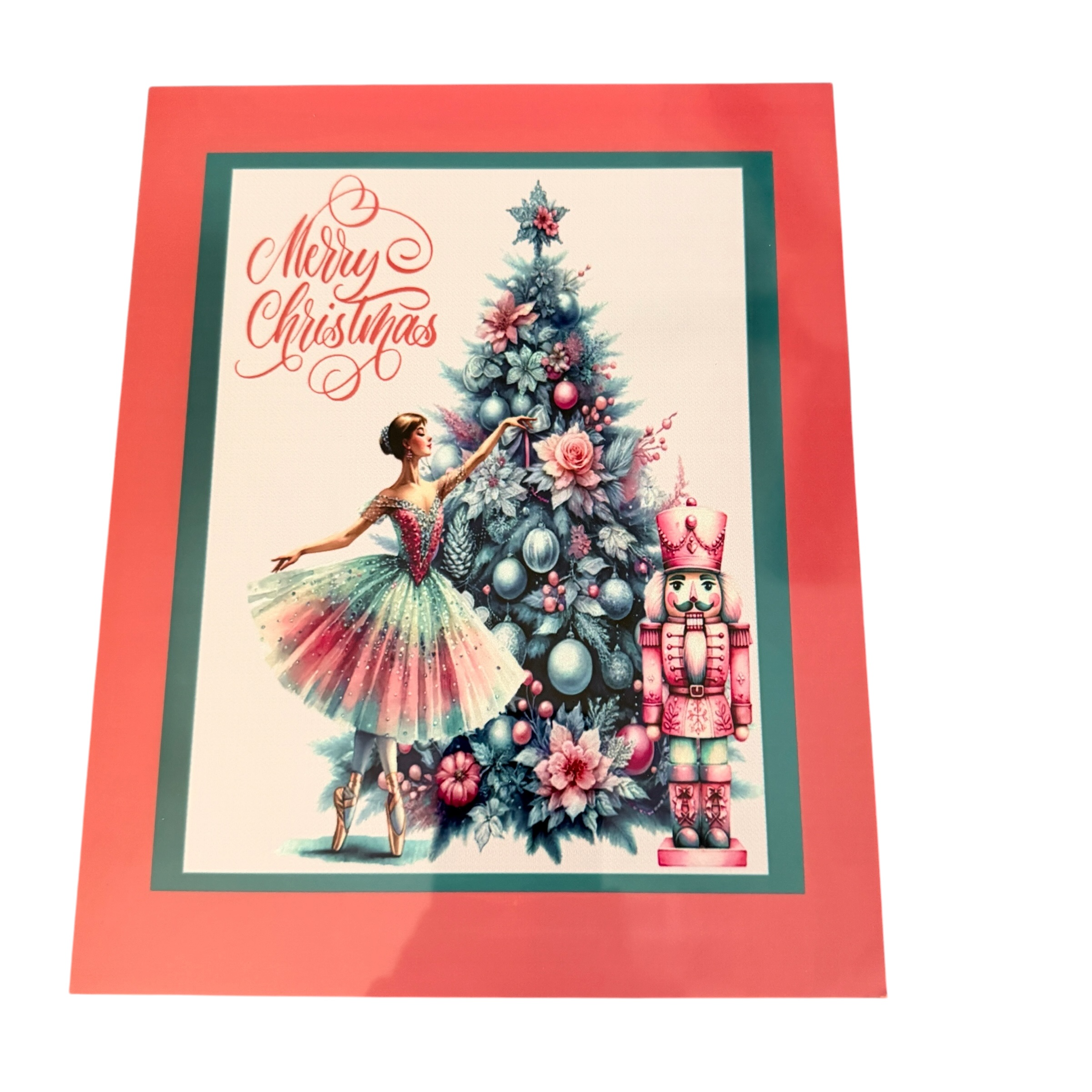 New Christmas Nutcracker Scene Printed on Aluminum. 8" x 10" Ready for Frame