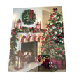 New Cozy Christmas Scene Printed on Aluminum. 8" x 10"
