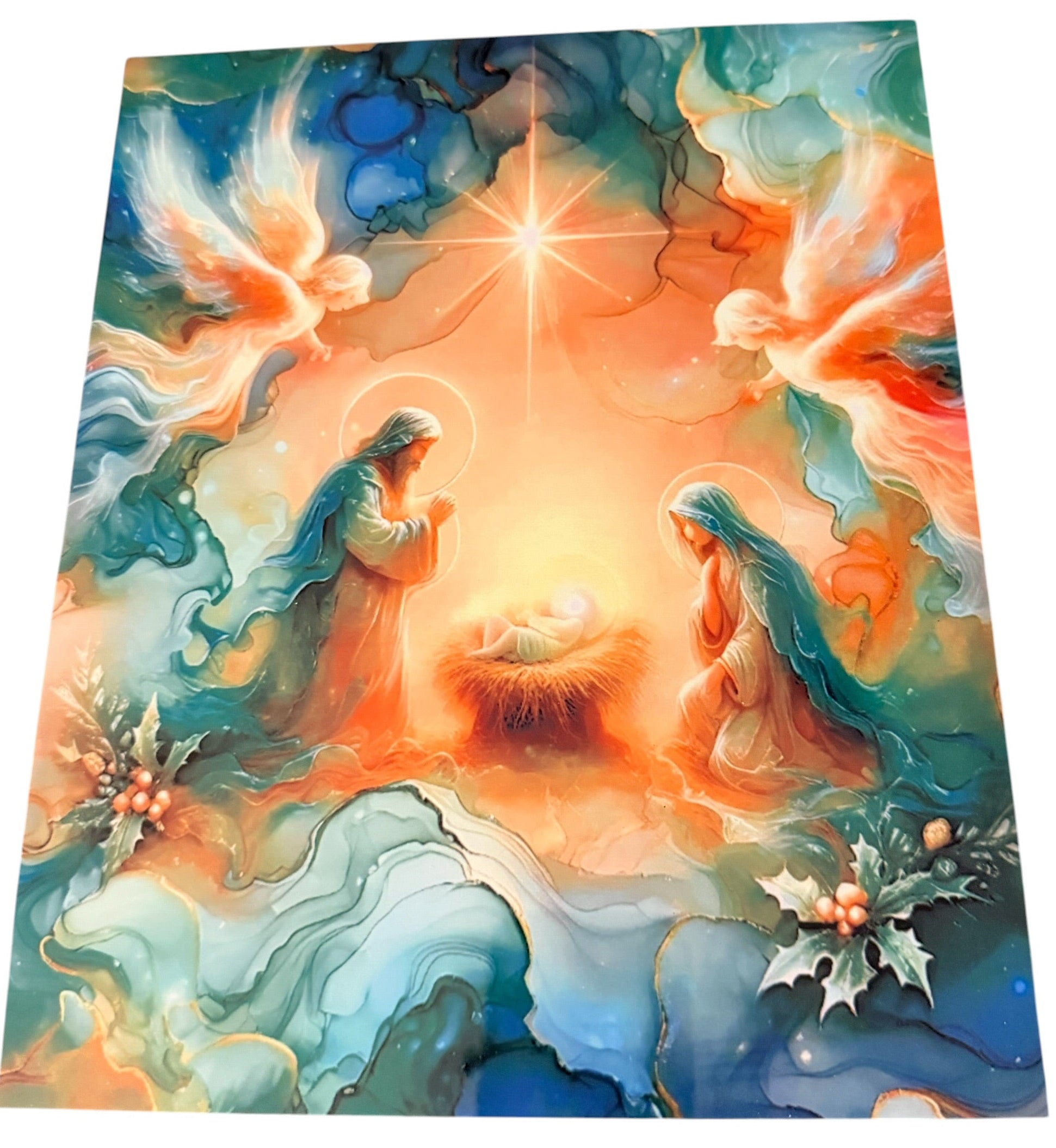 New Christmas Nativity Photo Printed on Aluminum.