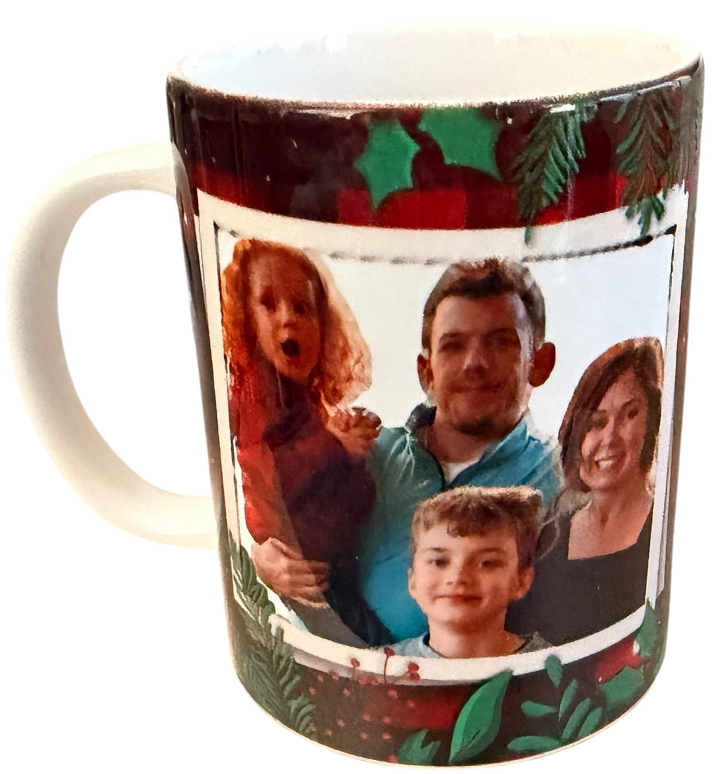 Custom Christmas Mug with Family Photo.
