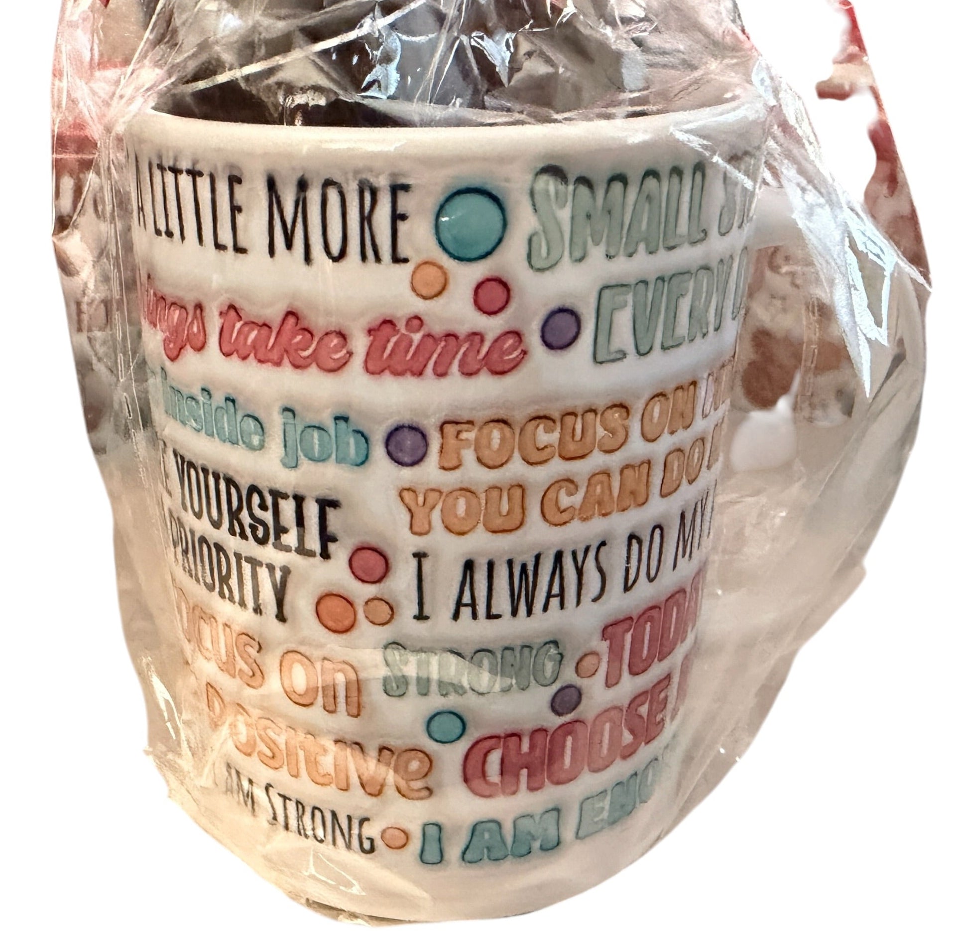 Positive Affirmations 15oz Mug with Treat Inside.