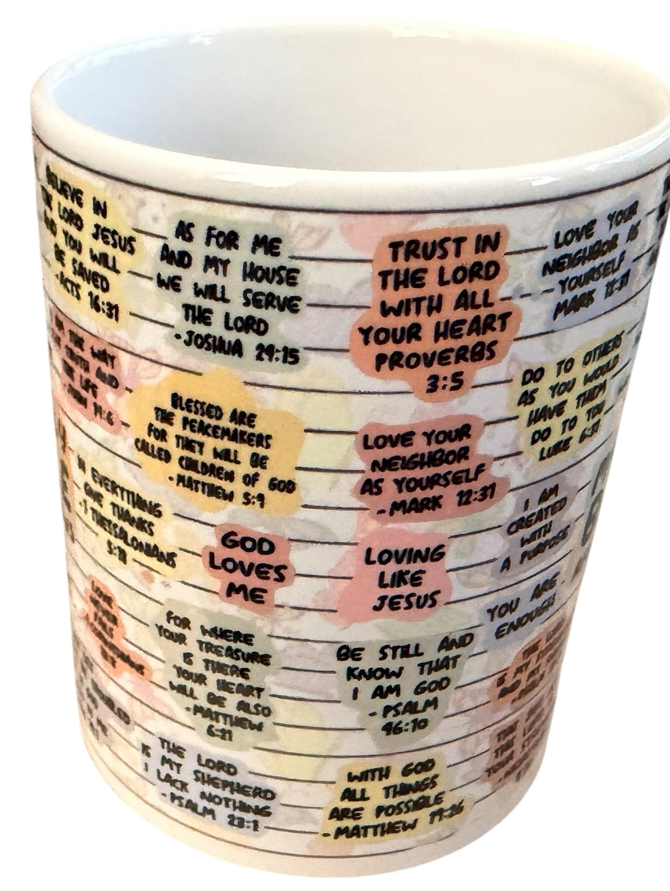 New Bible Affirmations 15oz Mug. Choose Mug Alone or Make Gift
