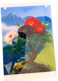 New Gorgeous Mountain Scene with Flowers.