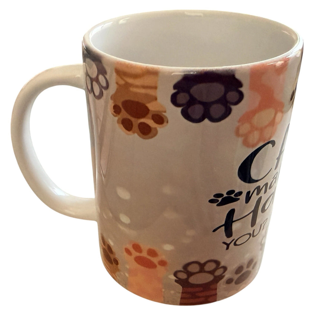 New 15oz Coffee Cup with Cat Theme "Cats Make Me Happy. You? Not So Much