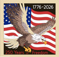 Fantastic Patriotic Celebration of 250th USA Anniversary. Choice of Size